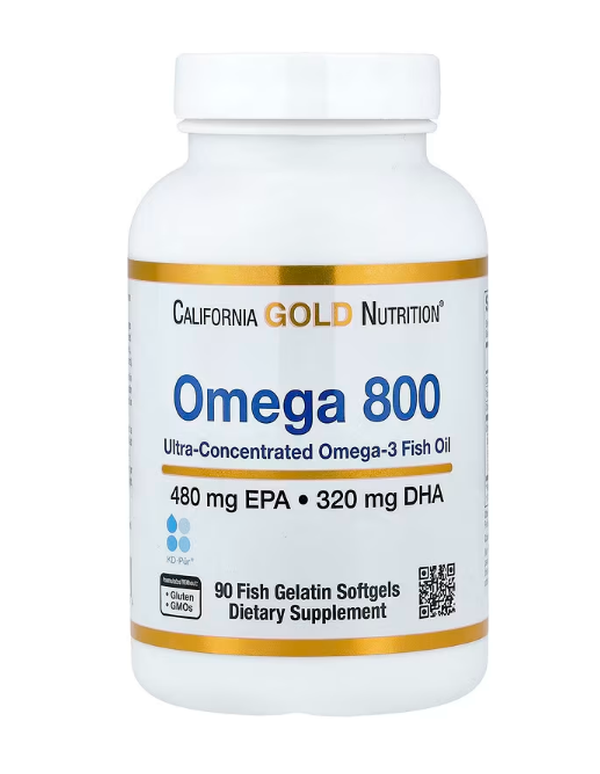 Omega 800 Ultra-Concentrated Omega-3 Fish Oil, kd-pür Triglyceride Form
