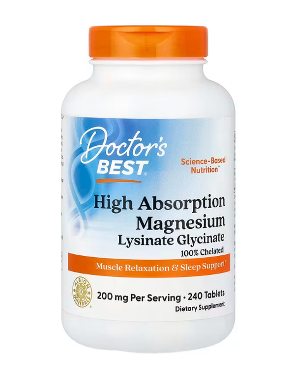 High Absorption Magnesium Lysinate Glycinate, Chelated, Albion TRAACS