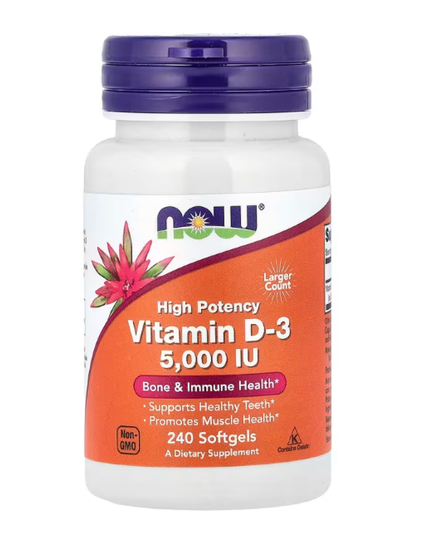 Vitamin D-3, High Potency, 5000 IU
